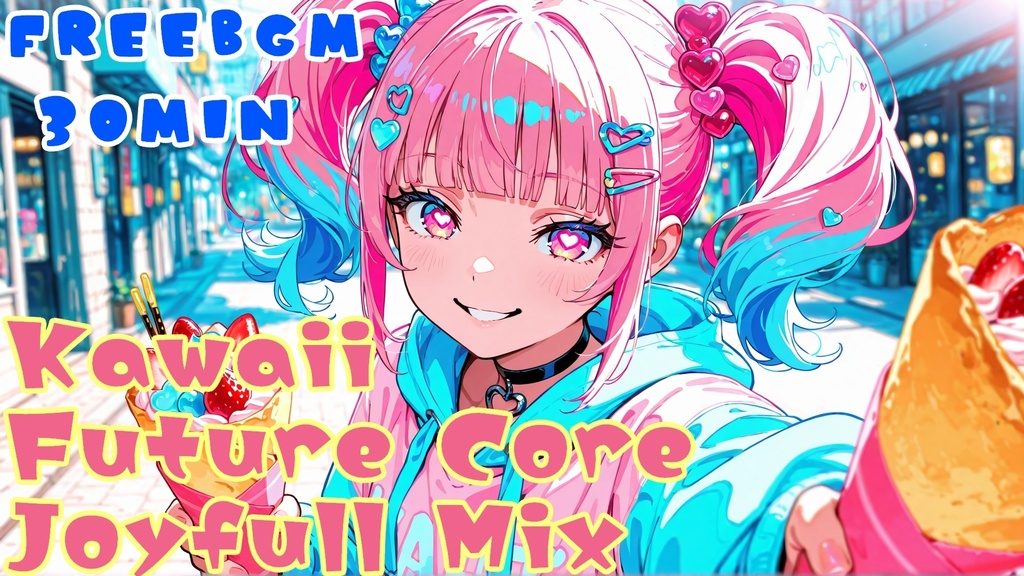 【AImusic】【フリーBGM】Kawaii Future Core Joyfull Mix【Kawaii Future Bass × J-Core,/勉強用/作業用/店内BGM/配信用/】