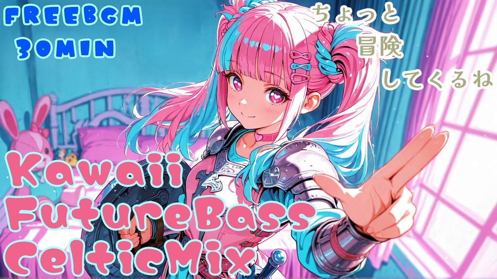 【AImusic】【フリーBGM】Kawaii FutureBass Celtic Mix【Kawaii Future Bass × ケルト音楽/勉強用/作業用/店内BGM/配信用/】