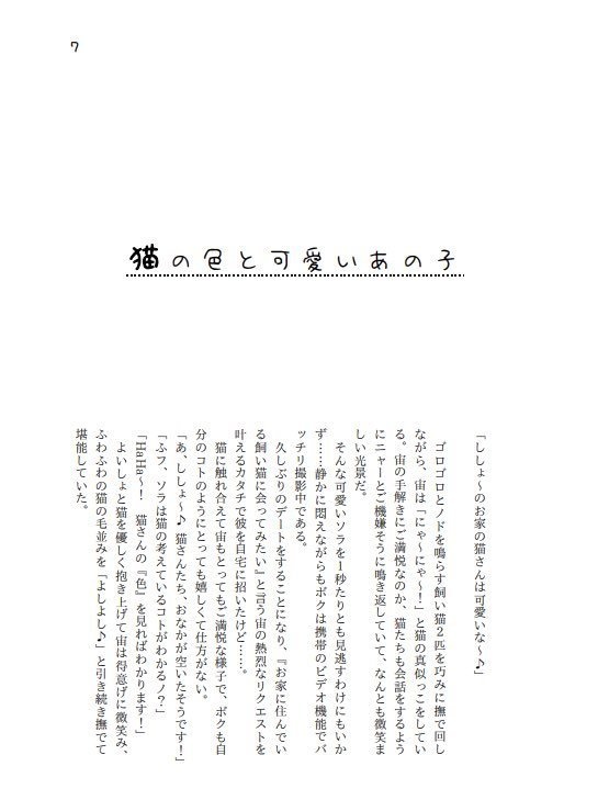 なつそらにゃんこ