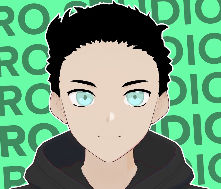 Cartoon flat color eyes (8 color variatons)