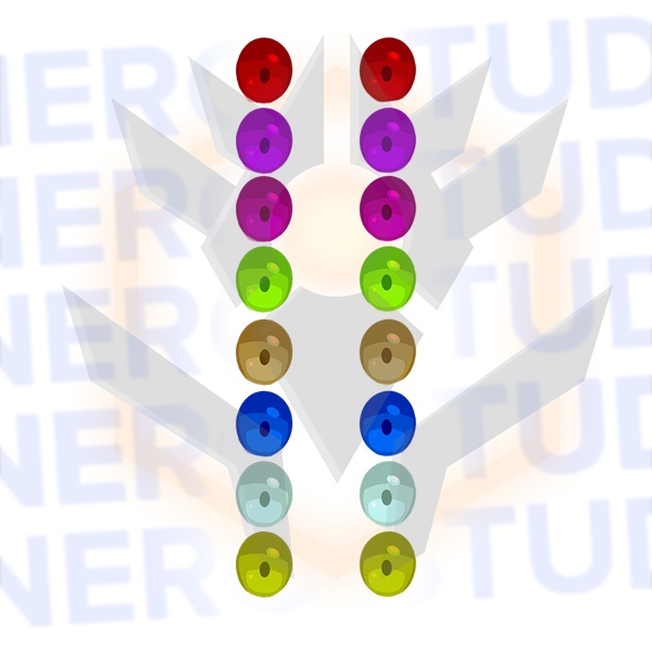 Cartoon flat color eyes (8 color variatons)