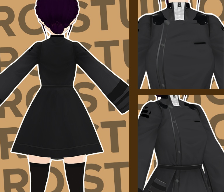 Military/ Scifi/ Lolita dress texture / SF ロリータ ドレス テクスチャ コート 服装 ミリタリー 制服