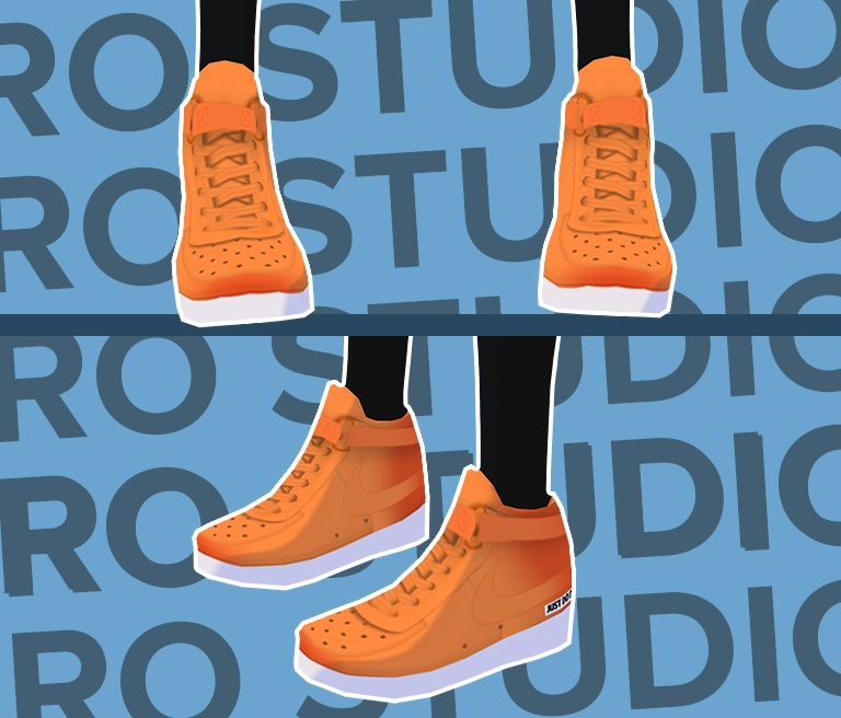 Sneakers shoes sport orange Just do it