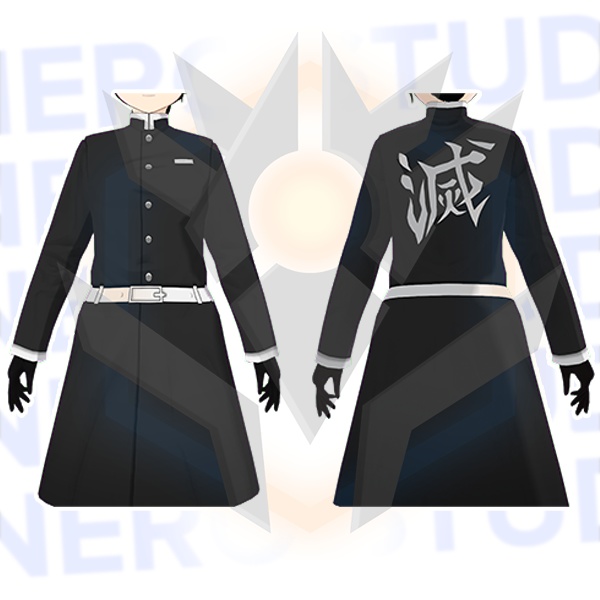 Demon hunter dress kimono coat anime inspired Vroid / 和風 着物 和服 和装 オリエンタル ドレス コート