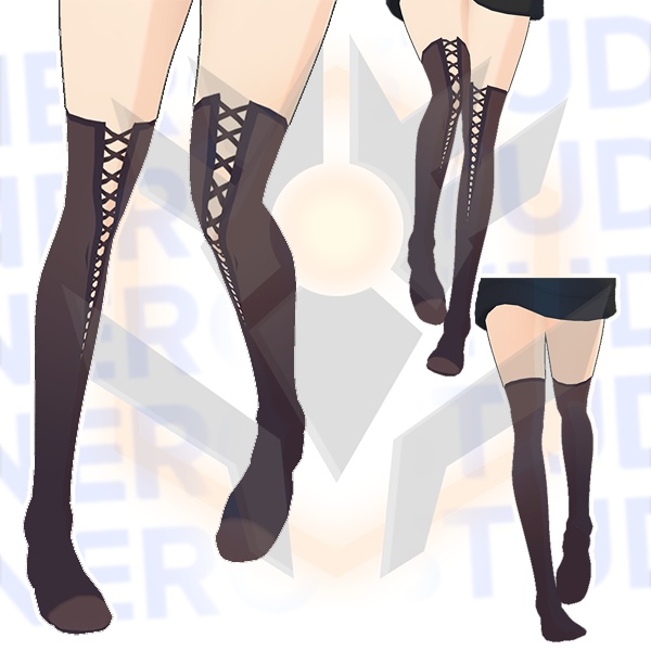 Socks with boots look fantasy stockings sexy Vroid