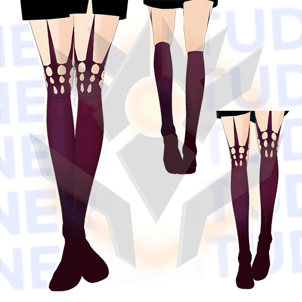 Socks high stockings Vroid witch fantasy wizard demon evil sexy