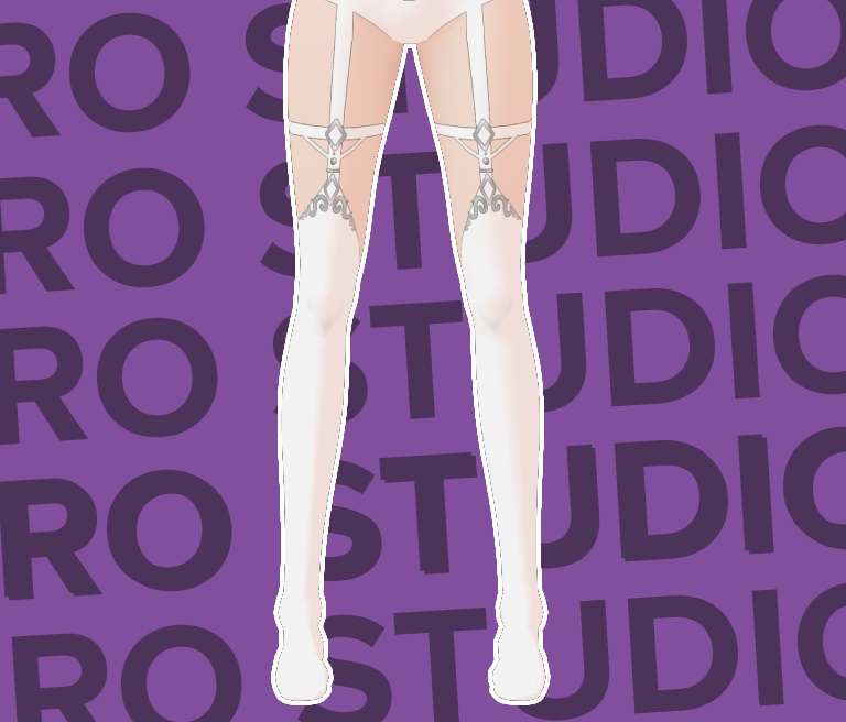 Elegant simple stockings royalty princess sexy queen Vroid socks texture / ストッキング
