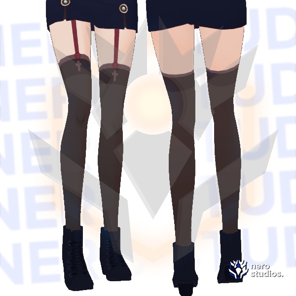 Socks nurse medic stockings sexy strap cross Vroid Texture