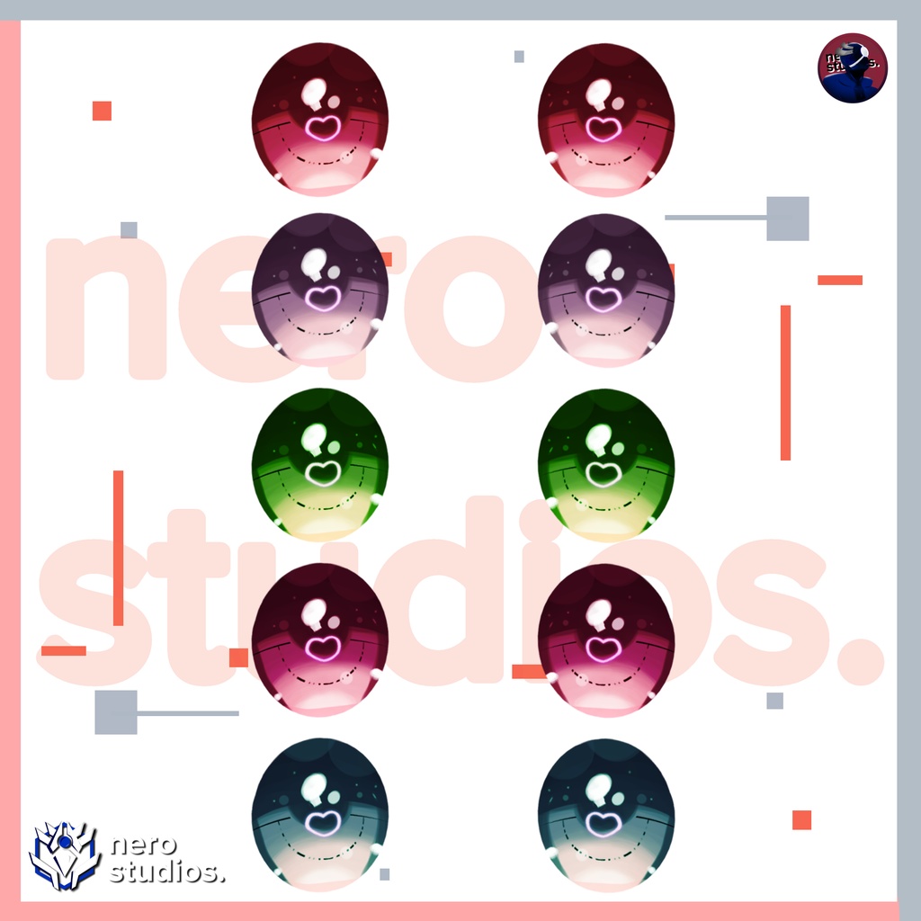 CUTE HEART HIGH DETAIL EYES (5 COLOR VARIATIONS) (re-edited) / VRoidの目セット 石英(宝石) 目(瞳) 虹彩 【VRoid向け瞳テクスチャ】 VRoid向け瞳テクスチャセット