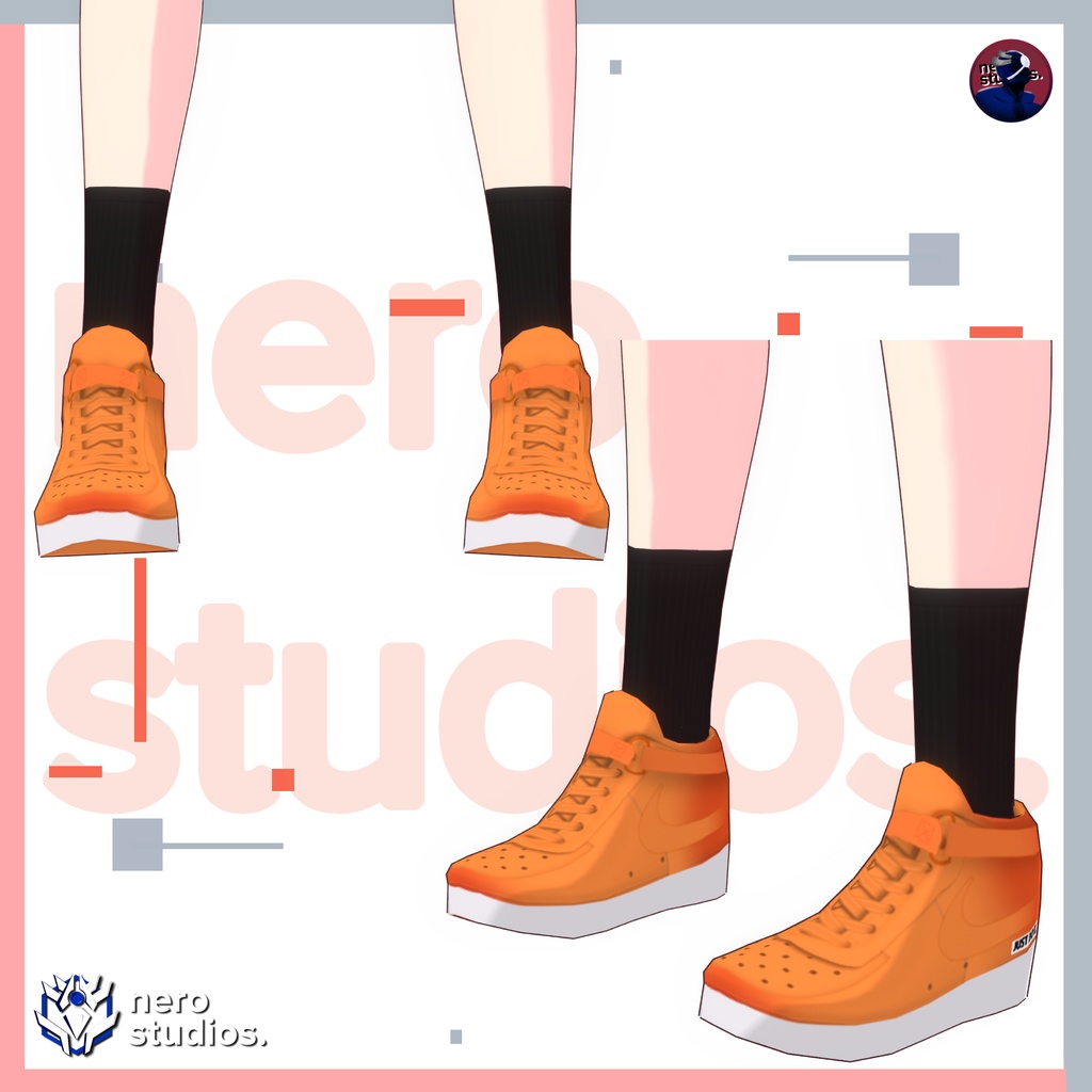 SNEAKERS SHOES SPORT ORANGE JUST DO IT (re-edited)