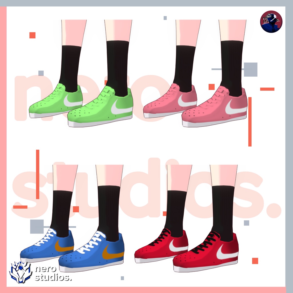 SNEAKERS SHOES SPORT (5 VARIATIONS) (re-edited)