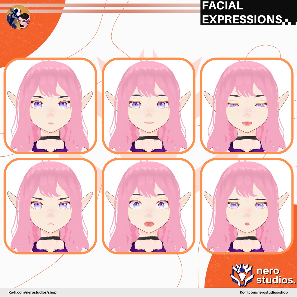 Elf Vroid set! Halloween Texture, assets, hair and outfits presets all included in Vroid Studio files / VRoid用衣装 ファンタジー ハロウィンセット エルフ 妖精 仙女 黒のドレス ハロウィン 黒のドレス ゴシック