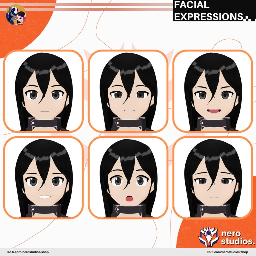 FEMALE KIRITO SWORD ART ONLINE GUNGALE MODEL ANIME (Vroid file)