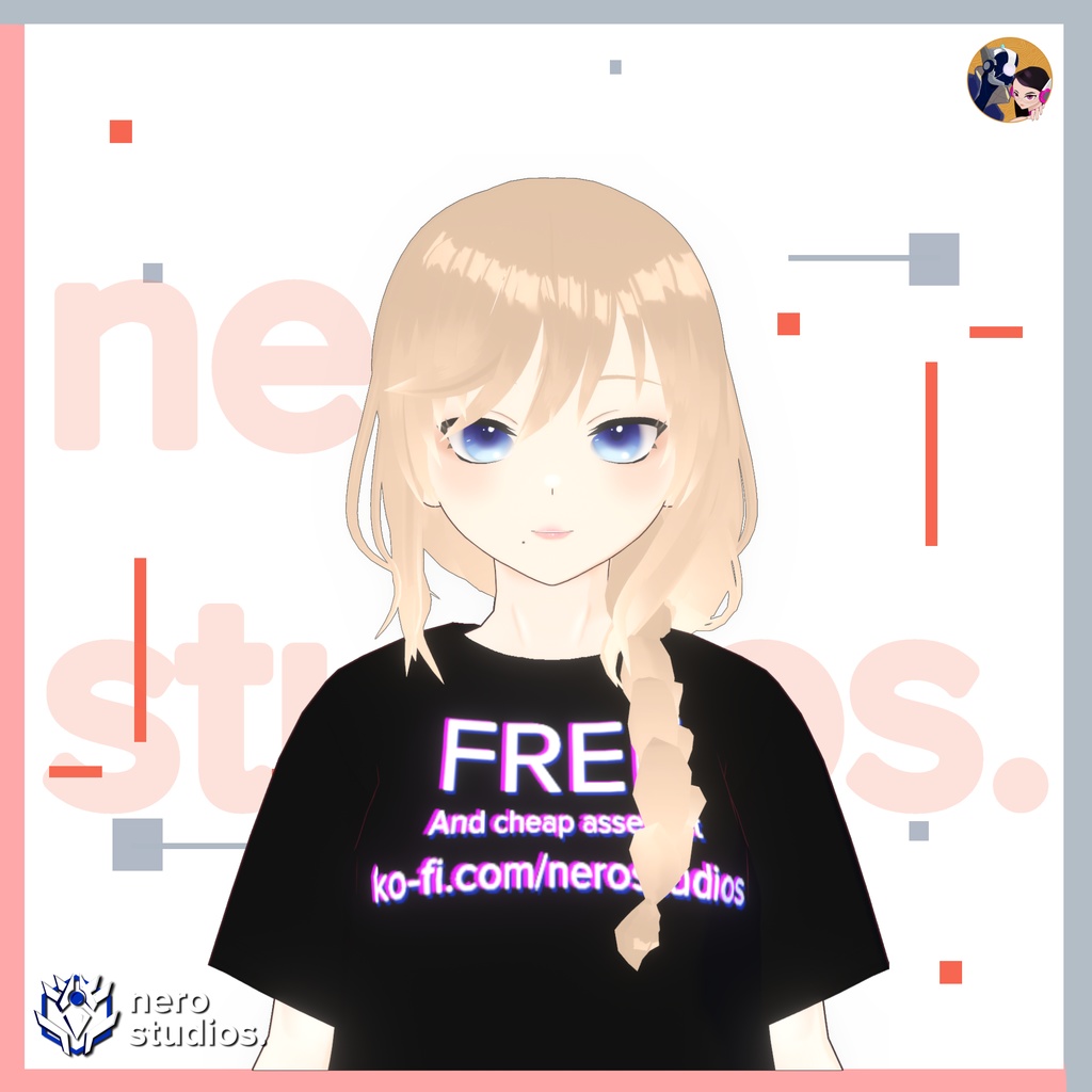 5 VROID HAIRSTYLES SET #2 (5 VROID FILES) / Vtuber hairstyles / Vroid hair assets ヘア ポニーテール 赤毛 ショートヘア 半坊主 髪