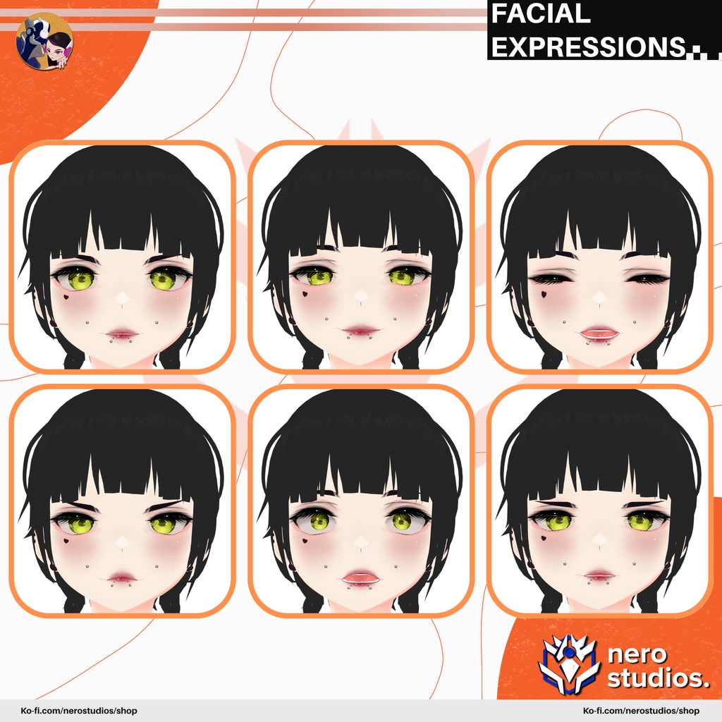 TOKYO GOTHIC CYBERPUNK GIRL BLACK SKIRT (VROID FILE) / 東京 女の子 ゴシック サイバーパンク 黒 スカート ダーク