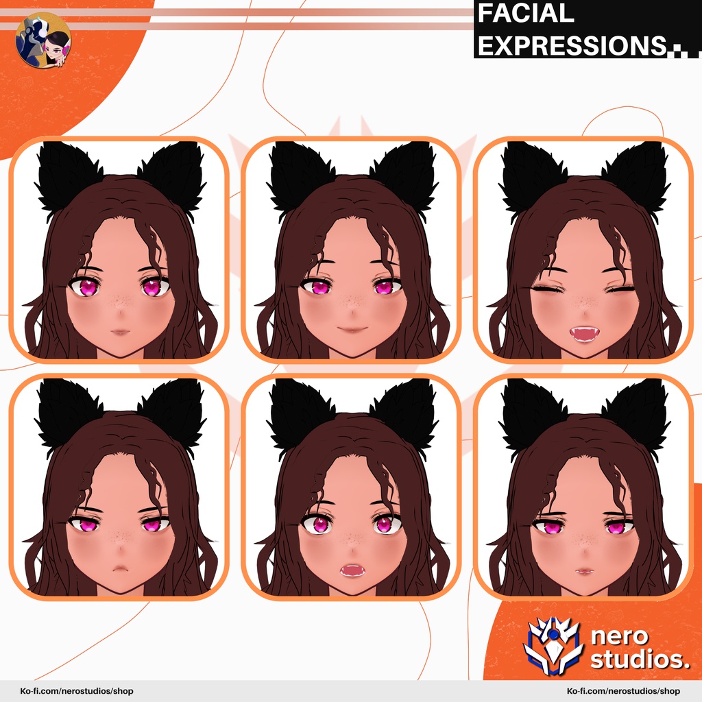 SEXY CAT GIRL HALLOWEEN COSTUME CURLY HAIR LINGERIE ELEGANT (VROID FILE) / セクシー 猫 女の子 ハロウィン コスチューム 巻き 髪 ランジェリー