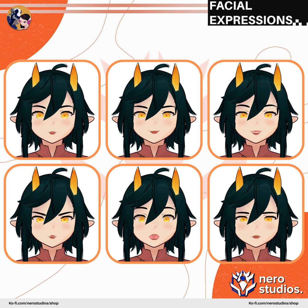 DEMON ELF FANTASY RPG GIRL COAT EVIL HORNED SEXY (VROID FILE) 悪魔 妖精 ファンタジー RPG 女の子 コート 角のある セクシー