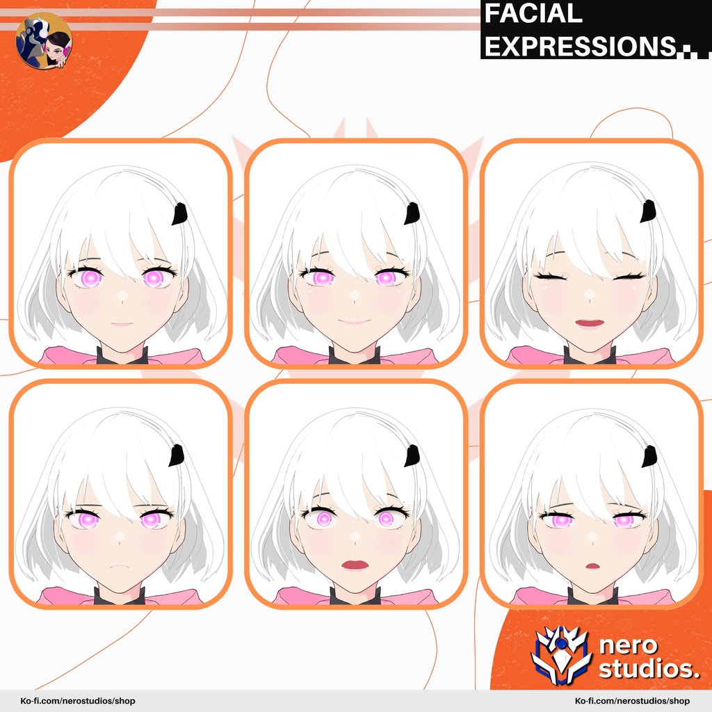 CYBERPUNK NEO FASHION HOODIE MODERN SPORT FIT GIRL SHORT HAIR CUTE HOODIE SHORTS (VROID FILE) サイバーパンク パーカー スポーツウェア 女の子 スニーカー