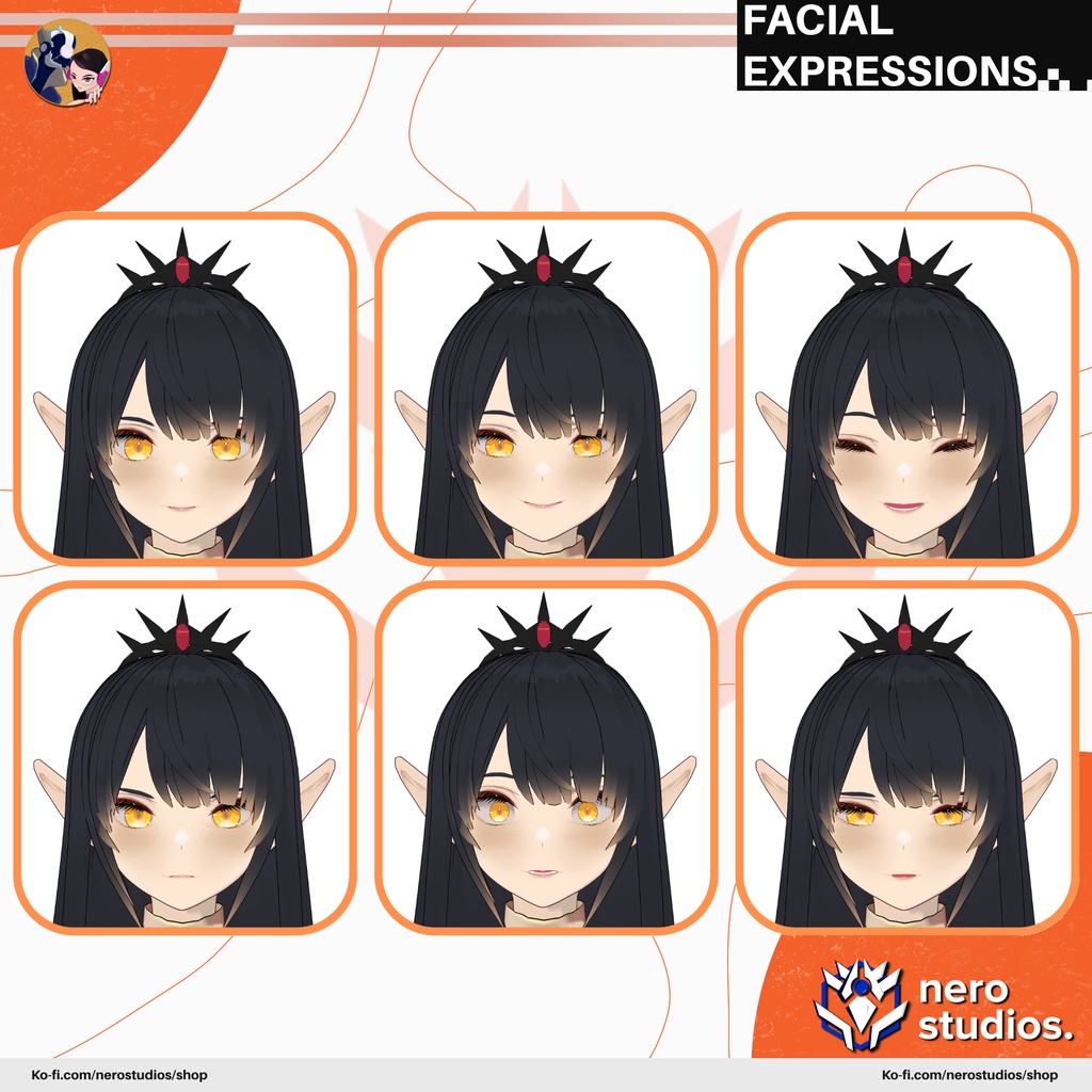 PRINCESS WARRIOR FANTASY ARMOR DRESS SCIFI CUTE SEXY ROYAL CROWN HAIRSTYLE PRESET FULL OUFIT SET (VROID FILE) / お姫様 姫 戦士 武士 ファンタジー 鎧 ドレス SF かわいい セクシー クラウン 冠 髪型