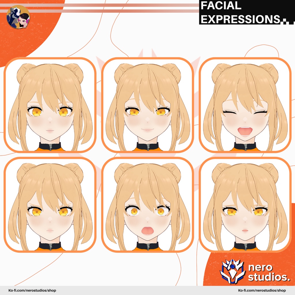 SCIFI CYBERPUNK NEO URBAN MODERN FUTURISTIC CUTE SEXY UNIFORM SKIRT TOP SOCKS STOCKINGS SNEAKERS OUTFIT SET PRESET TEXTURES HAIR (VROID FILE) / SF サイバーパンク 制服 未来的な セクシー 女の子