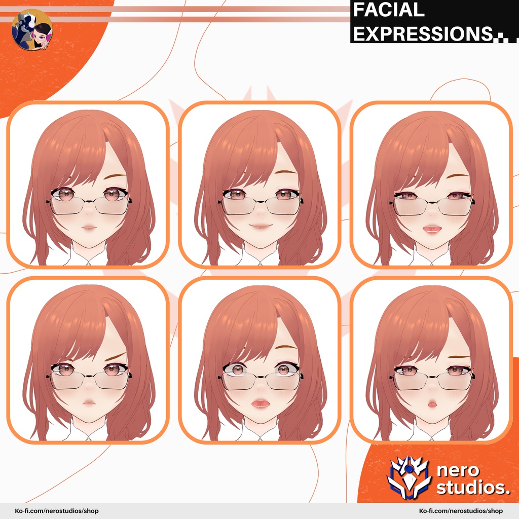 OFFICE LADY SEXY OUTFIT COSTUME SET GIRL TIGHT SKIRT STOCKINGS HEELS PRESET HAIRSTYLE FULL ANIME STYLE (VROID FILE) / オフィス セクシー 赤毛 女の子 服装 タイツ ストッキング スカート ハイヒール