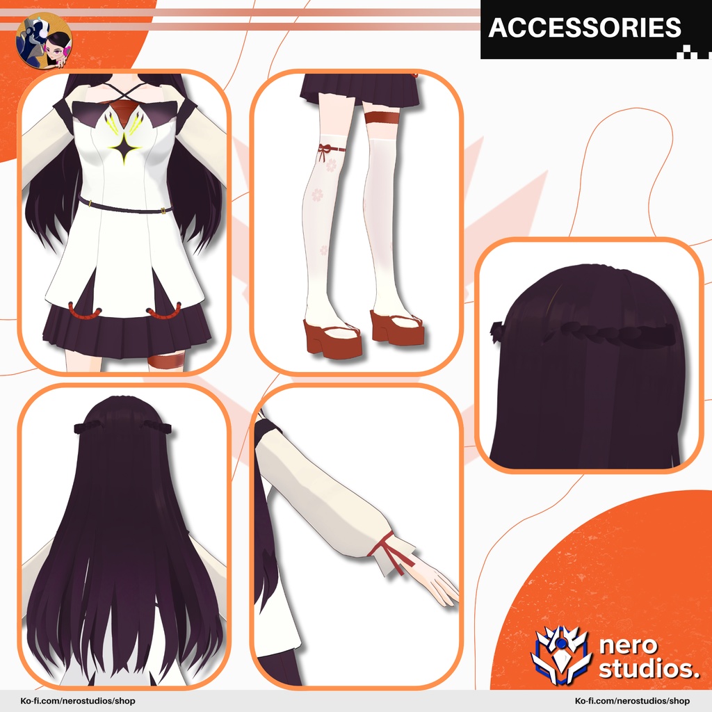 ENCHANTED ELF VROID SET ELEGANT FANTASY SCIFI DRESS ELVES CUTE SEXY ANIME STYLE HAIR PRESET MEDIEVAL DREAMY FULL OUTFIT (VROID FILES) / エルフ エレガント ファンタジー ドレス ストッキング 手袋 かわいい セクシー 3Dモデル 魔法使い