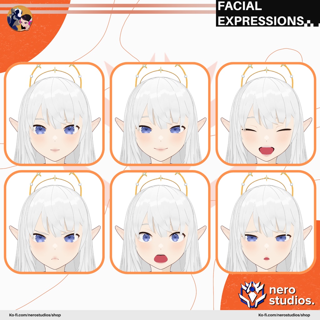 ENCHANTED ELF VROID SET ELEGANT FANTASY SCIFI DRESS ELVES CUTE SEXY ANIME STYLE HAIR PRESET MEDIEVAL DREAMY FULL OUTFIT (VROID FILES) / エルフ エレガント ファンタジー ドレス ストッキング 手袋 かわいい セクシー 3Dモデル 魔法使い