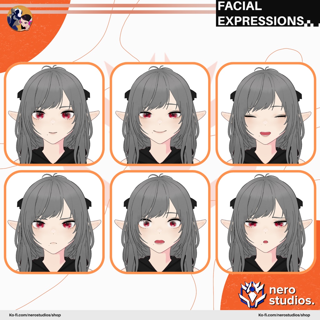 MAGIC DARK ELF WIZARD MAGICIAN FANTASY FOX GIRL CUTE AND SEXY STOCKINGS (VROID FILES) / マジシャン 魔法使い エルフ 女の子 ファンタジー 魔法のような 髪型 ストッキング