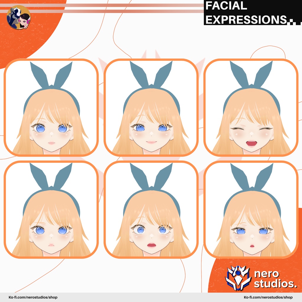 LOLITA MAID ALICE DRESS WONDERLAND SEXY CUTE ANIME SHADED FULL OUTFIT PRESET HAIR TEXTURE (VROID FILE) / ロリータ メイド ドレス セクシー かわいい 髪型 ヘア ハロウィン衣装