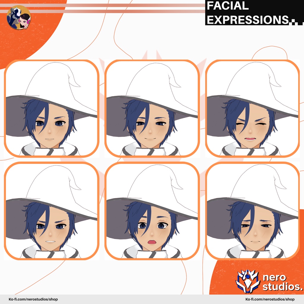 MAGICIAN HALLOWEEN COSTUME WIZARD BOY HANDSOME HAIRSTYLE MAGICAL ELEGANT (VROID FILES) /   3Dモデル 魔法使い マジシャン コート ファンタジー 制服 魔法のような 髪型 ハロウィン