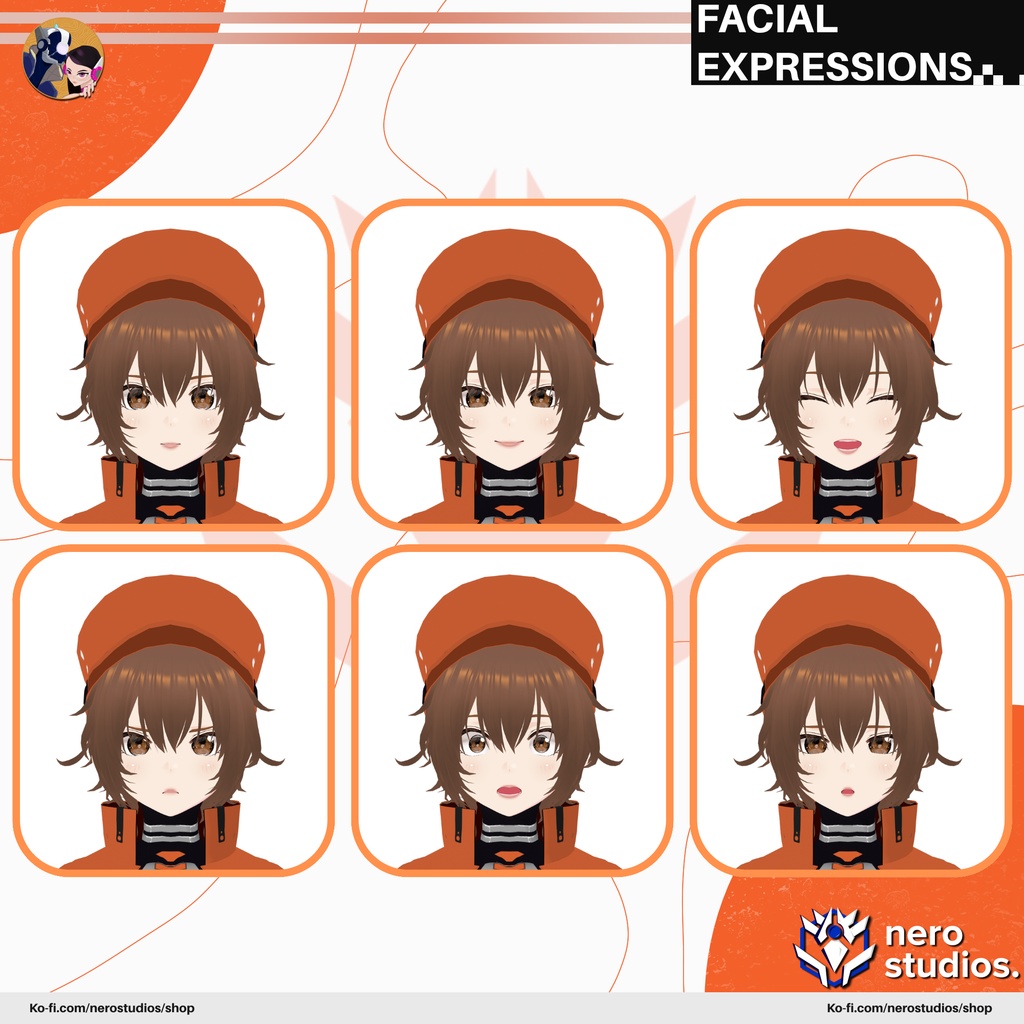 CYBERPUNK FUTURISTIC CYBERWEAR CUTE SCIFI GIRL SKIRT JACKET AND BODYSUIT SET FULL OUTFIT PRESET HAIRSTYLE AND TEXTURES FOR VROID (VROID FILE) / サイバーパンク 未来的な セクシー SF 3Dモデル ジャケット ボディスーツ