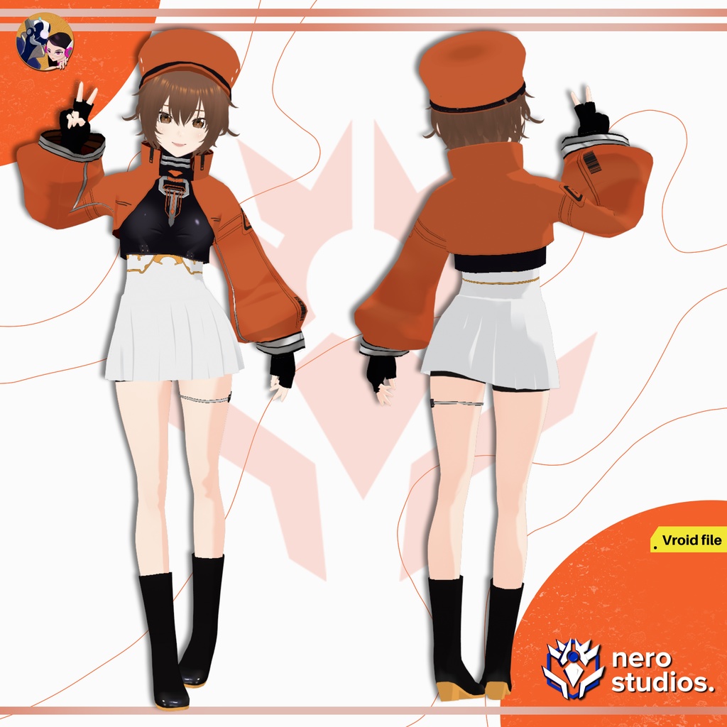 CYBERPUNK VTUBER SCIFI CYBERWEAR FUTURISTIC OUTFIT URBAN WEAR SCIFI SUIT ANIME GIRL GOTH DARK (VROID FILES) / 3Dモデル サイバーパンク サイバーウェア 未来的な SF ヴァンパイア 都市