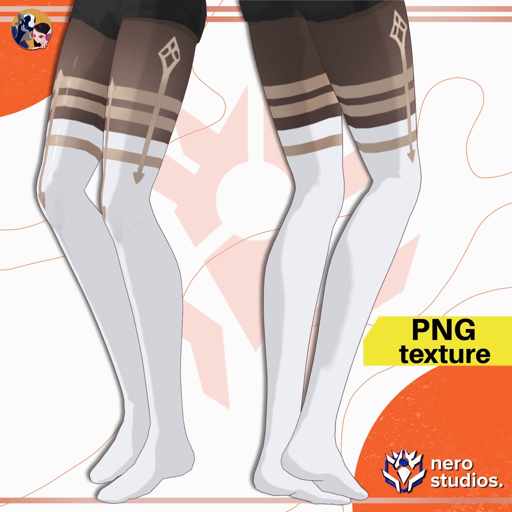 【Vroid ソックス】 王 サーカス エレガント ストッキング ソックス セクシー 女の子 タイツ | CIRCUS ELEGANT FANTASY STOCKINGS VROID CLOTHING