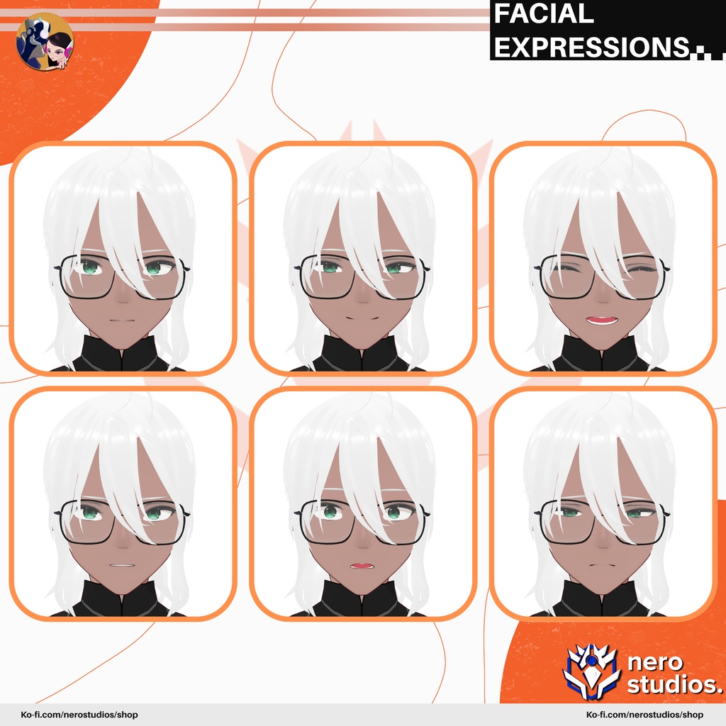 【VRoid 男性用】東洋風エレガント|和風 知的系イケメンフルモデル(髪型プリセット付き)/ MALE ELEGANT OUTFIT ORIENTAL STYLE SUIT HANDSOME COOL DARK FULL SET TEXTURE HAIRSTYLE PRESET FOR VROID (VROID FILE)