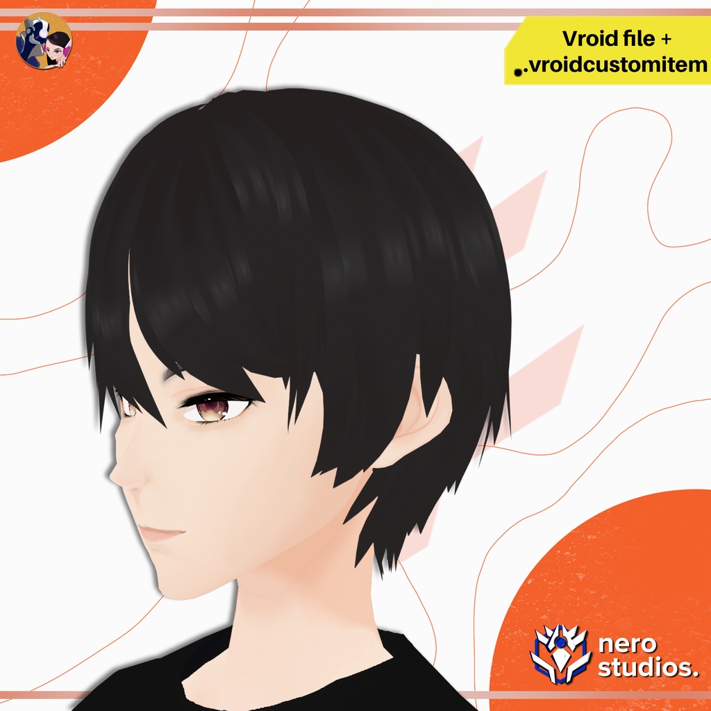 【VRoid用 男性】顔 肌 高精細ベースフェイススキン 肌テクスチャ | ハンサム系プリセット / HIGH DETAILED HANDSOME BASE MALE FACE SKIN TEXTURE FOR VROID