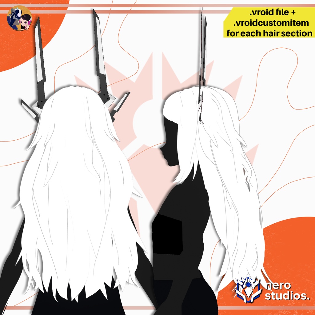 【VRoid髪型】 サイバーパンク メカパイロットヘア / 近未来|VRoid用 / VRoid用ヘアプリセット / SCIFI MECH PILOT CYBER WEAR CYBERPUNK HAIRSTYLE PRESET CUSTOM ITEM AND VROID FILE