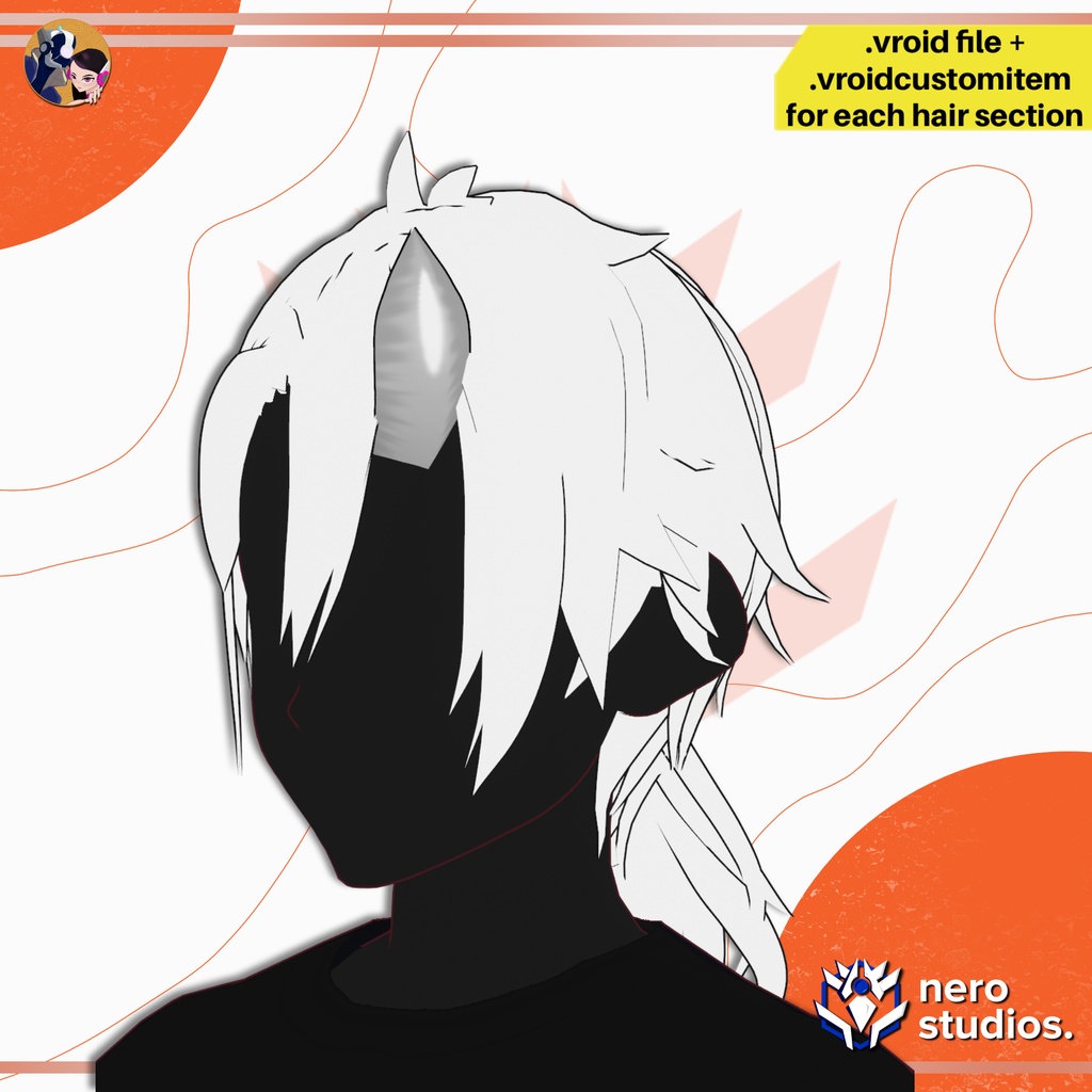 【VRoid髪型】 少年 VRoidヘアプリセット | MESSY SHONEN DEMON HAIRSTYLE FOR VROID | ANIME VROID PRESET