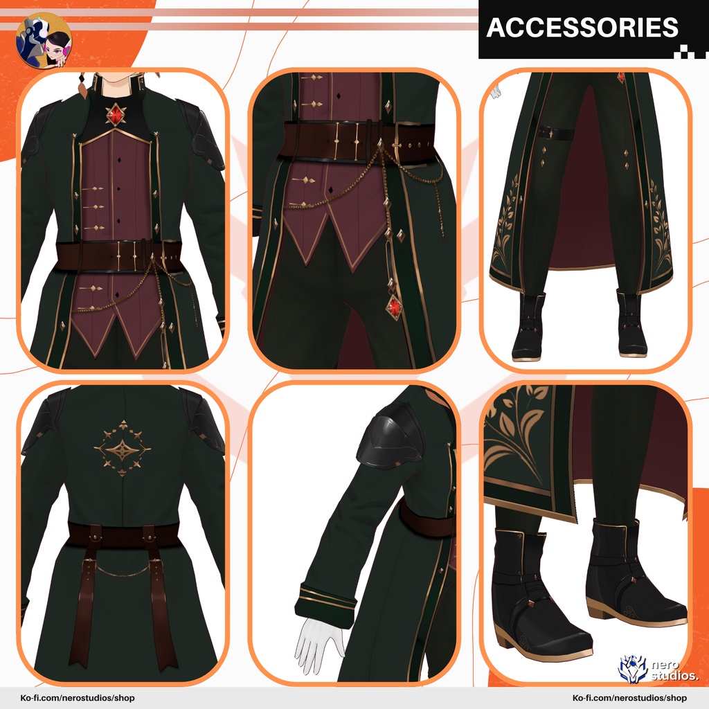 【VRoidモデル】 ファンタジー王立学園風制服 【VRoid・VRM対応】 | FANTASY ROYAL ACADEMY UNIFORM | | ANIME VROID MODEL