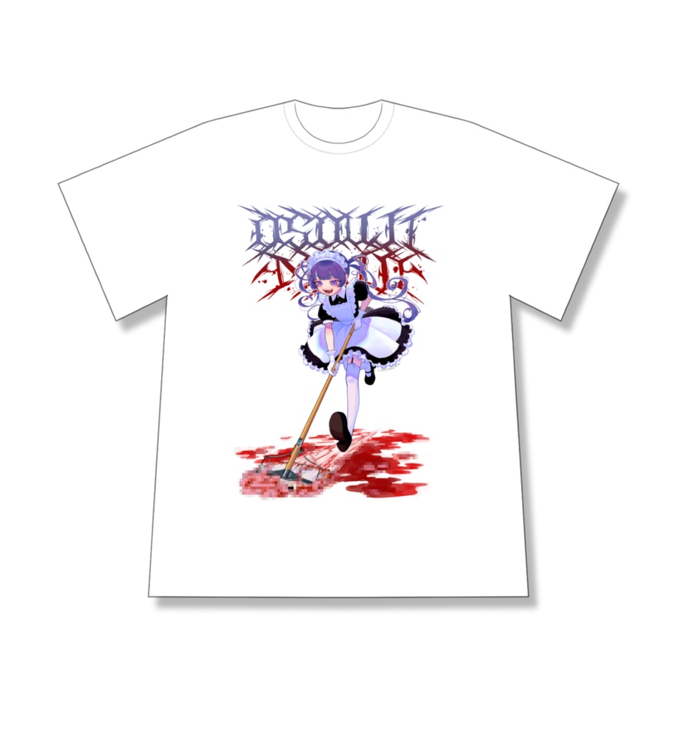 お掃除メイドちゃんTシャツ