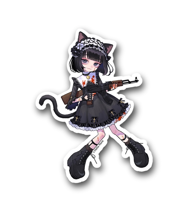 ねこシスターのステッカー