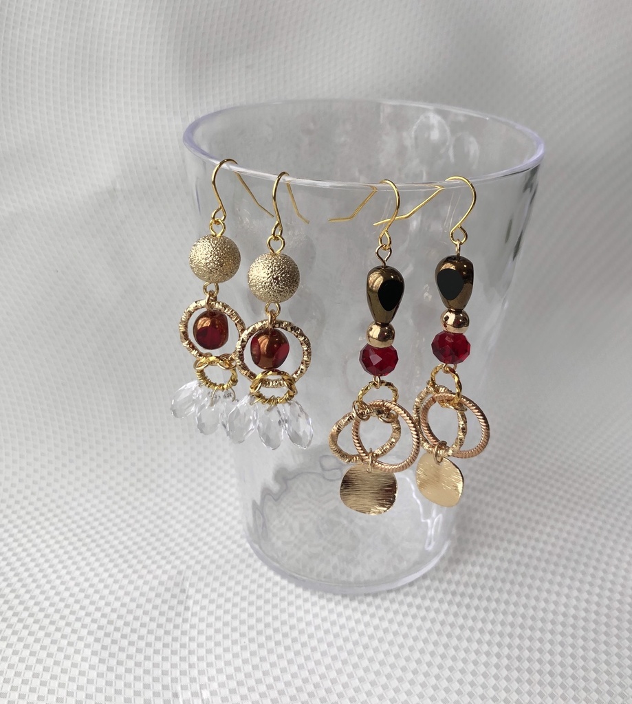 【ツイステ】キャライメージ アンティーク風ビーズピアス