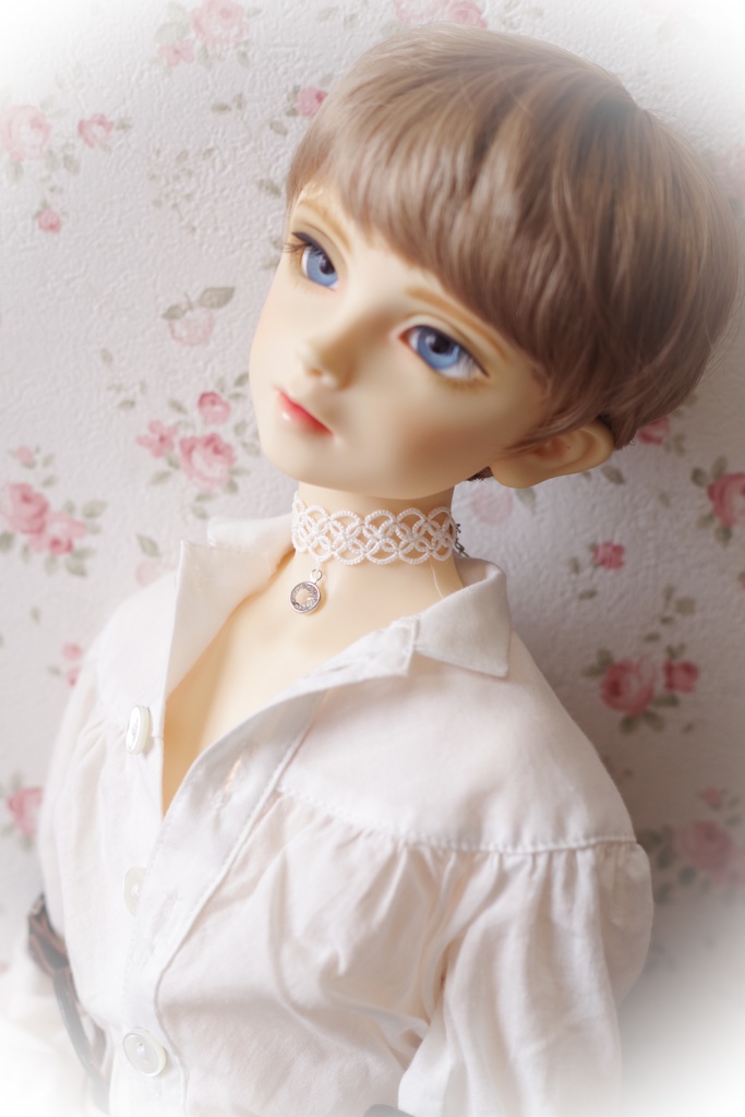 【ドール】タティングレースチョーカー「Sageセージ(A)」