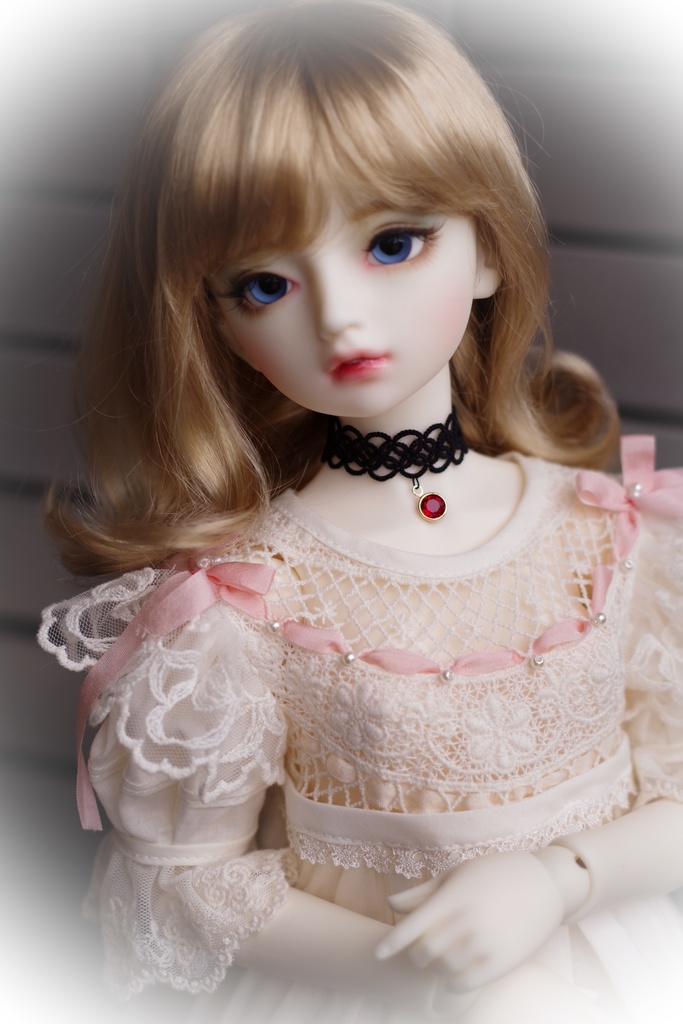 【ドール】タティングレースチョーカー「Sageセージ(G)」