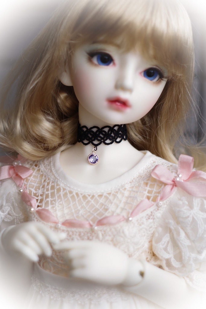 【ドール】タティングレースチョーカー「Sageセージ(J)」
