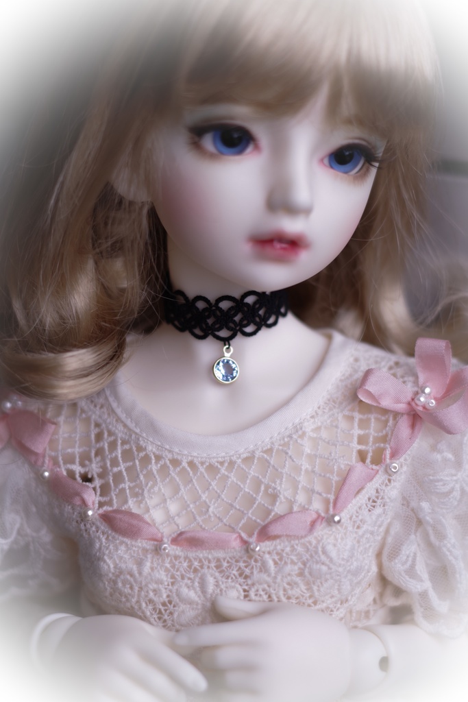 【ドール】タティングレースチョーカー「Sageセージ(M)」