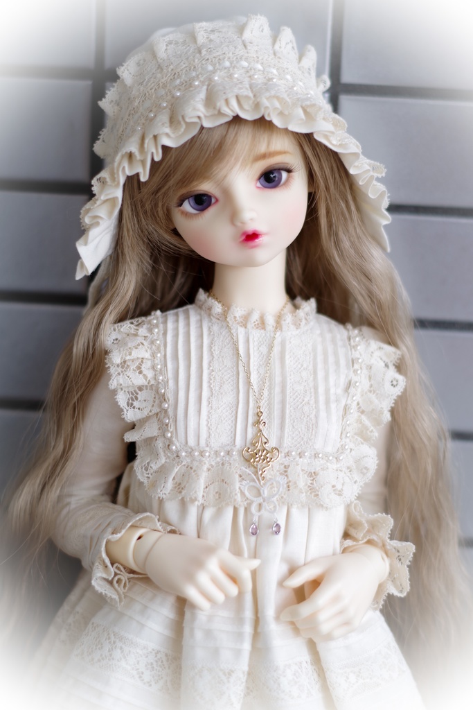 【ドール】タティングレースネックレス「PapillonⅡパピヨンⅡ(A)」