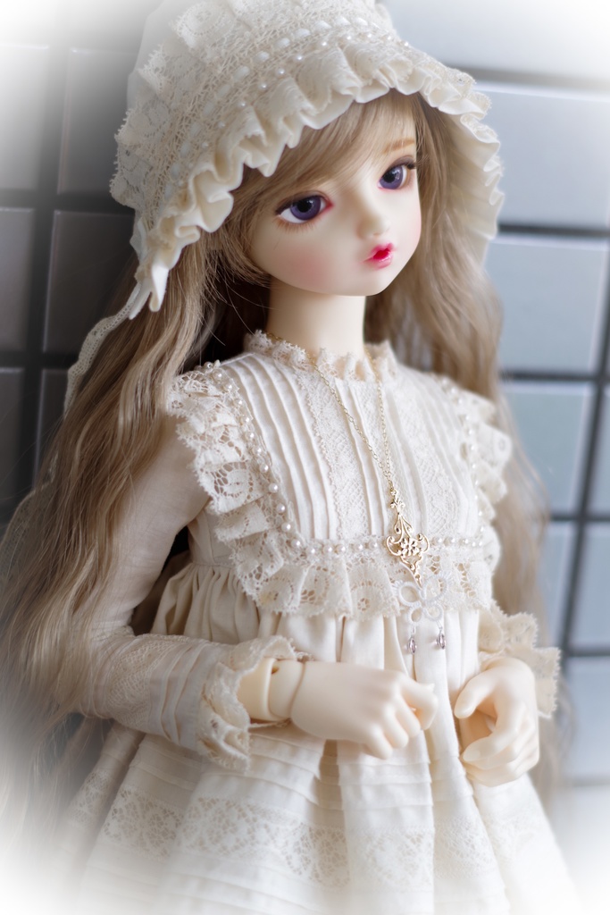【ドール】タティングレースネックレス「PapillonⅡパピヨンⅡ(A)」