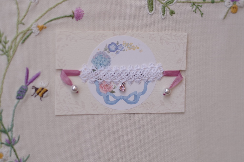 【ドール】「Petit Linariaプティ・リナリア(A)」タティングレースチョーカー