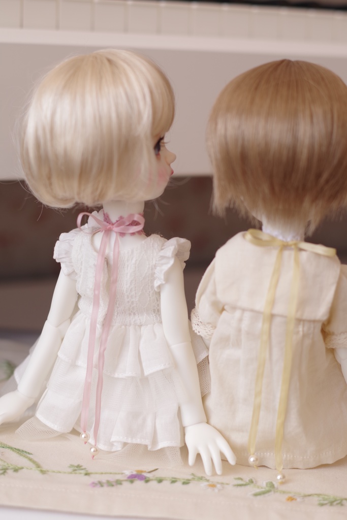 【ドール】「Petit Linariaプティ・リナリア(C)」タティングレースチョーカー