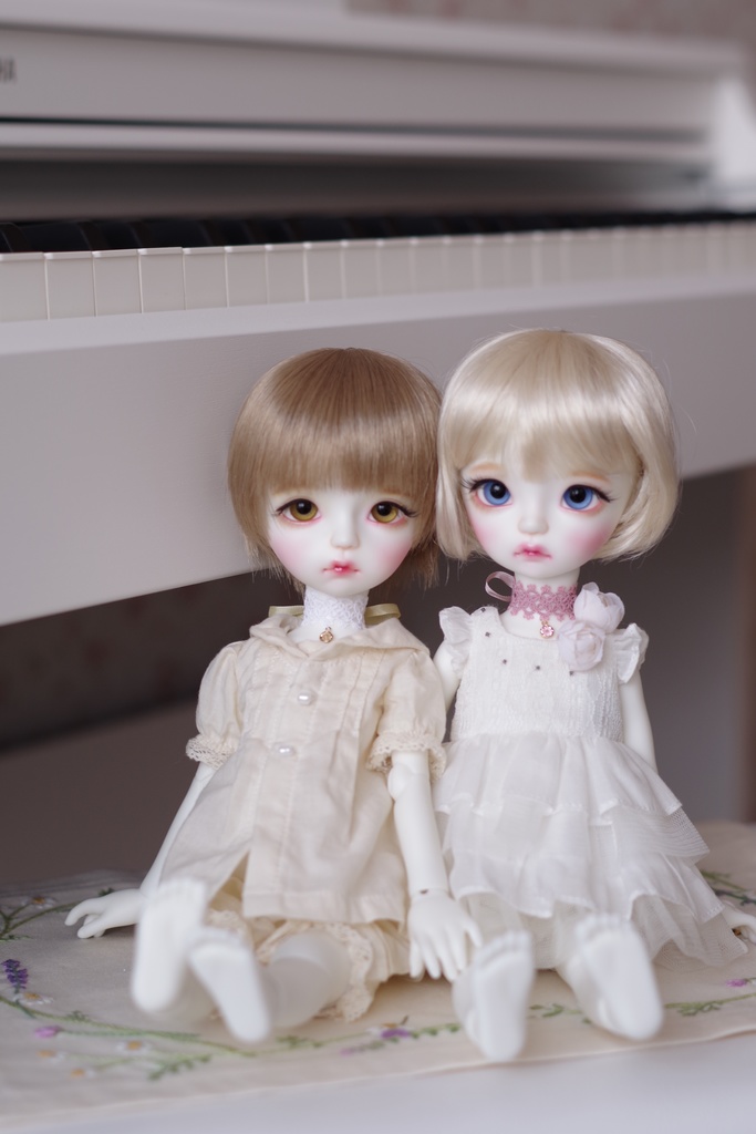 【ドール】「Petit Linariaプティ・リナリア(E)」タティングレースチョーカー